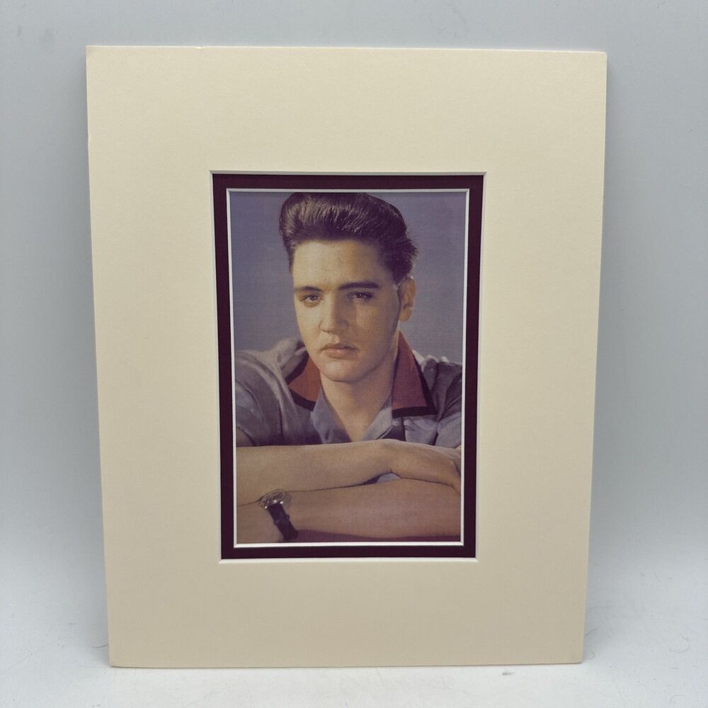Elvis Presley Photo Picture Matted Young Elvis 10x8”